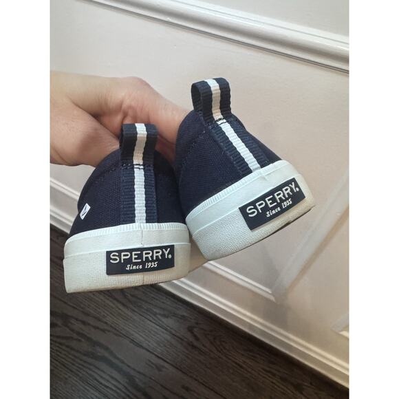 Sperry Crest Vibe Lace Up Navy Blue Canvas Sneaker Women's Size 7.5 - Picture 7 of 15